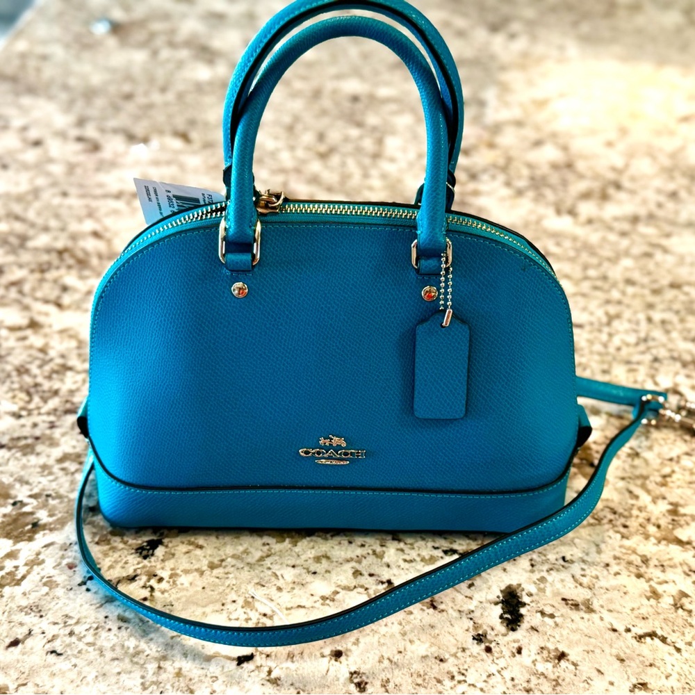 Coach Aqua Leather Satchel